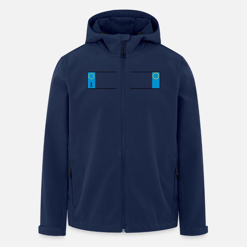 Italien Platte_g1 - Recycelte Männer Softshell-Jacke von Stanley/Stella - Navy