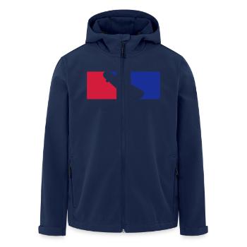 Skateboard - Recycelte Männer Softshell-Jacke von Stanley/Stella - Navy - Vorne - AI Model Male 185 light (185cm)