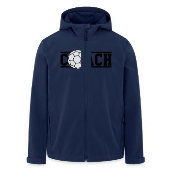 Handball Coach - Recycelte Männer Softshell-Jacke von Stanley/Stella - Navy - Vorne - AI Model Male 185 light (185cm)