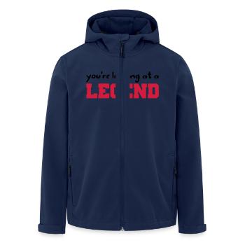Legend - Recycelte Männer Softshell-Jacke von Stanley/Stella - Navy - Vorne - AI Model Male 185 light (185cm)