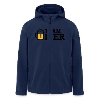 Bier - Recycelte Männer Softshell-Jacke von Stanley/Stella - Navy - Vorne - AI Model Male 185 light (185cm)
