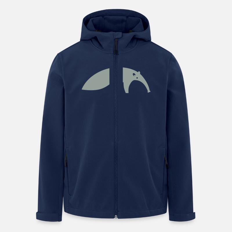 Ameisenbär - Recycelte Männer Softshell-Jacke von Stanley/Stella - Navy