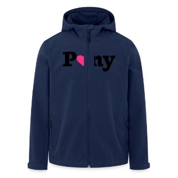 coeur de poney - Veste softshell homme en polyester recyclé Stanley/Stella - marine - Devant - AI Model Male 185 light (185cm)