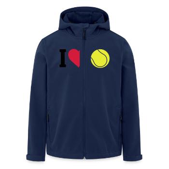I love tennis - Men’s Recycled Softshell Jacket by Stanley/Stella - navy - Front - AI Model Male 185 light (185cm)