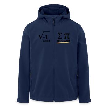 (i_ate_some_pie) - Men’s Recycled Softshell Jacket by Stanley/Stella - navy - Front - AI Model Male 185 light (185cm)