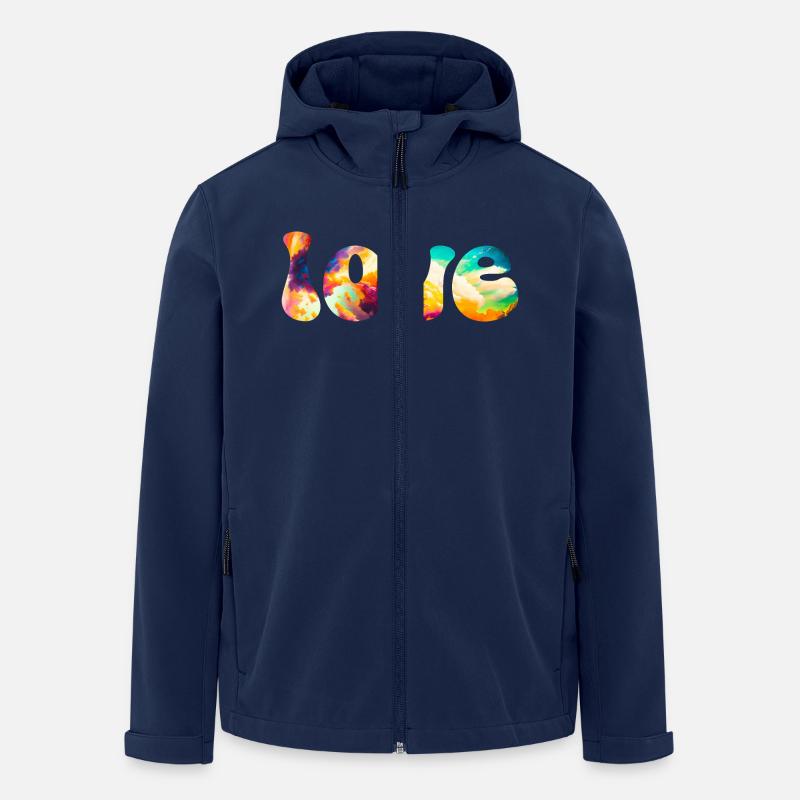 love - Recycelte Männer Softshell-Jacke von Stanley/Stella - Navy