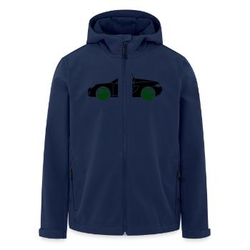 Car Sports Car Convertible - Men’s Recycled Softshell Jacket by Stanley/Stella - navy - Front - AI Model Male 185 light (185cm)