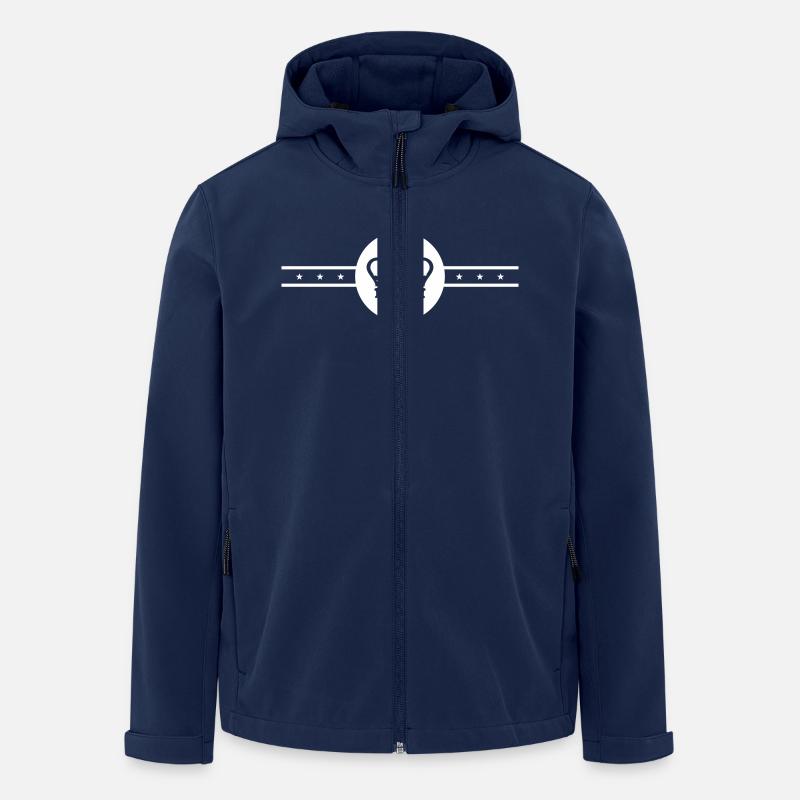 Élément de couronne - Veste softshell homme en polyester recyclé Stanley/Stella - marine