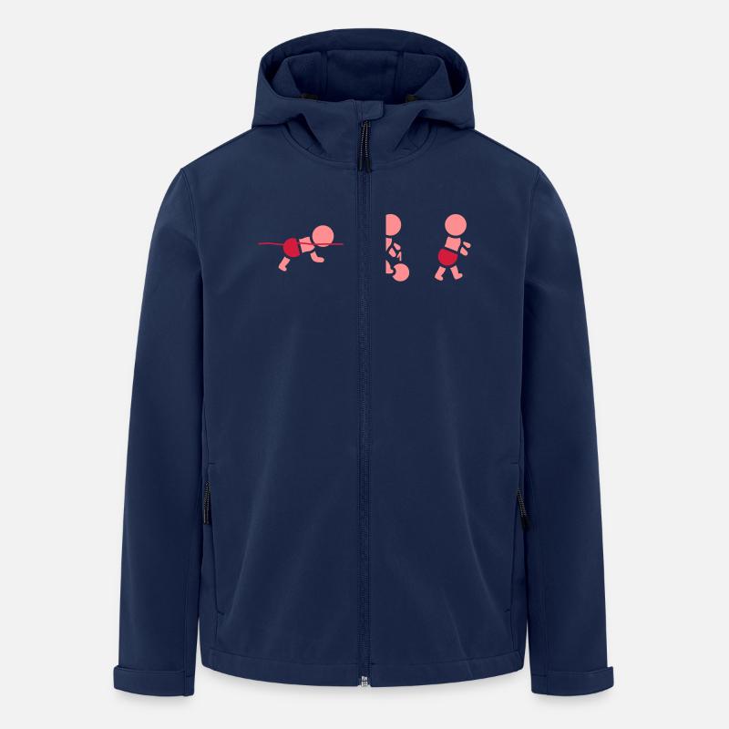 Ironbaby - Recycelte Männer Softshell-Jacke von Stanley/Stella - Navy