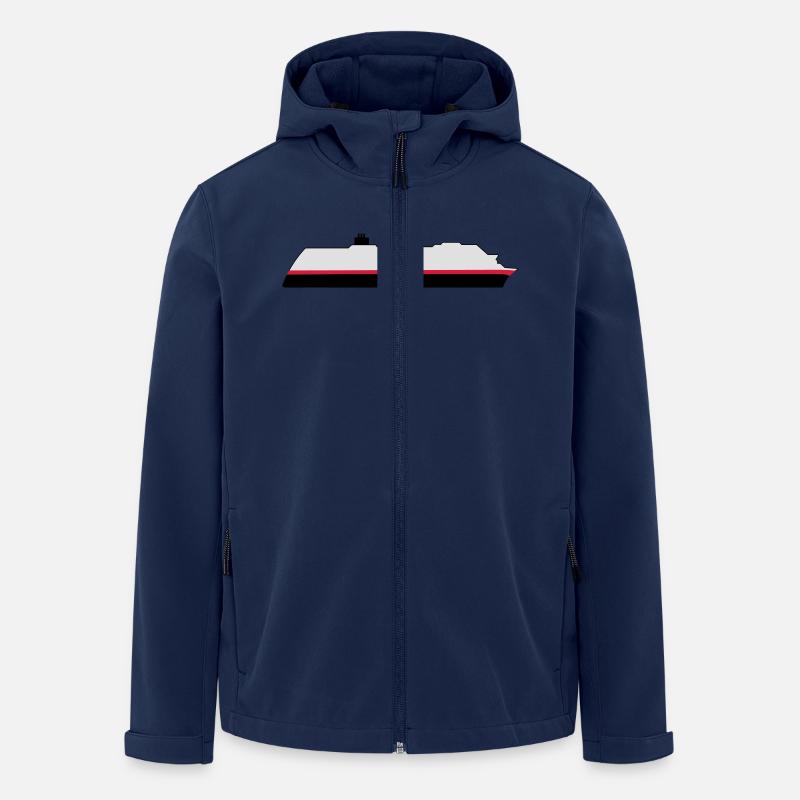 Postschiff HUrtigruten - Recycelte Männer Softshell-Jacke von Stanley/Stella - Navy
