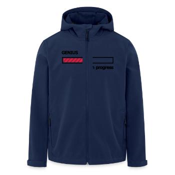 Genius dans les bars de chargement de la barre de - Veste softshell homme en polyester recyclé Stanley/Stella - marine - Devant - AI Model Male 185 light (185cm)