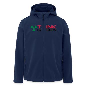 Radioactive__V005 - Veste softshell homme en polyester recyclé Stanley/Stella - marine - Devant - AI Model Male 185 light (185cm)