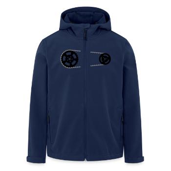 Timing - Men’s Recycled Softshell Jacket by Stanley/Stella - navy - Front - AI Model Male 185 light (185cm)