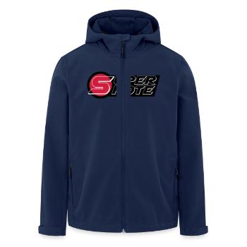super_pote_ok - Veste softshell homme en polyester recyclé Stanley/Stella - marine - Devant - AI Model Male 185 light (185cm)