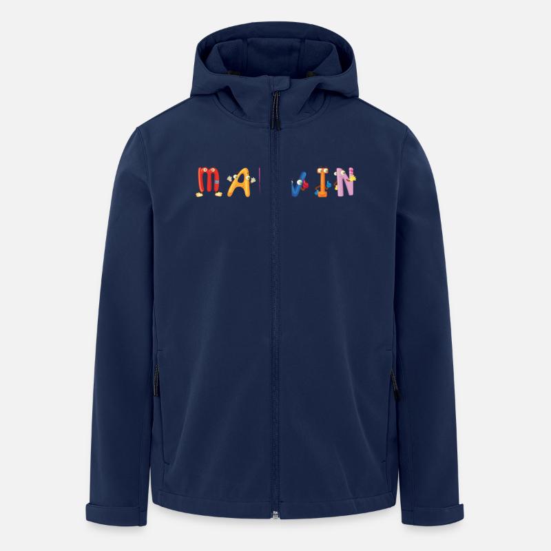 Marvin - Recycelte Männer Softshell-Jacke von Stanley/Stella - Navy