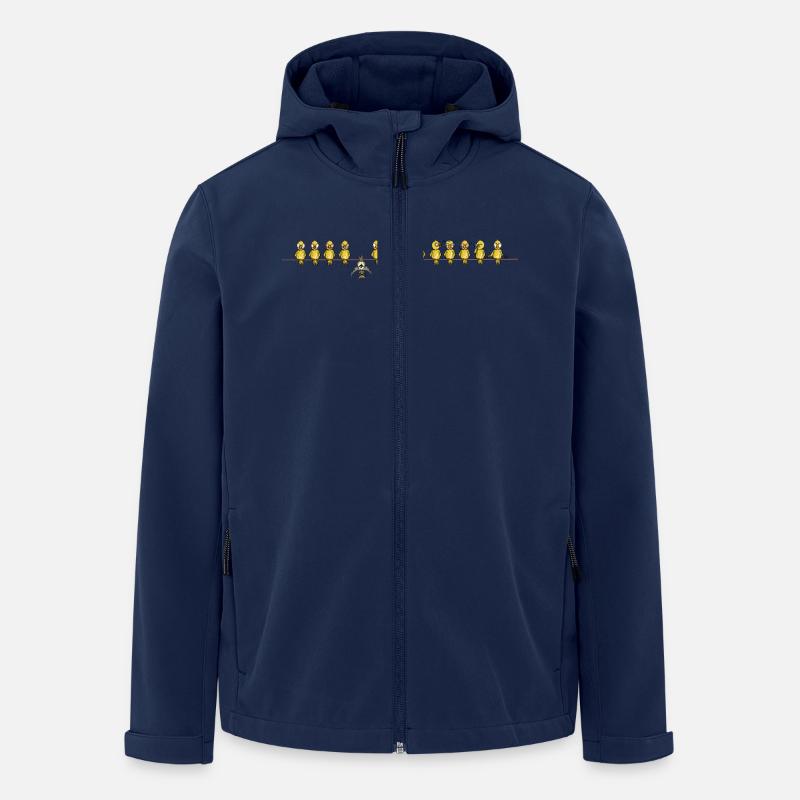 Bat birds - Men’s Recycled Softshell Jacket by Stanley/Stella - navy