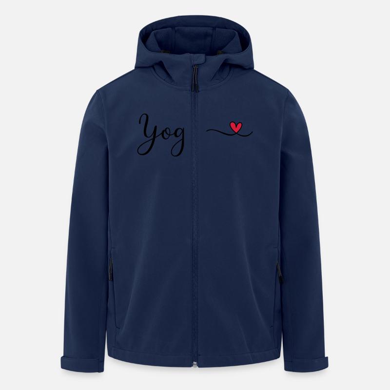 Yoga - Recycelte Männer Softshell-Jacke von Stanley/Stella - Navy