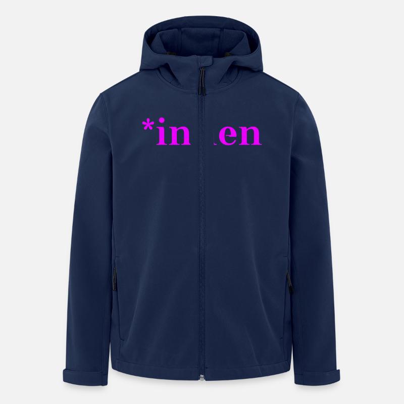 *innen Geschenkidee pro Gendern Feminismus innen - Recycelte Männer Softshell-Jacke von Stanley/Stella - Navy