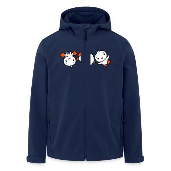 3 oiseaux poussins breakdance Amis Fête Danse Fun - Veste softshell homme en polyester recyclé Stanley/Stella - marine - Devant - AI Model Male 185 light (185cm)