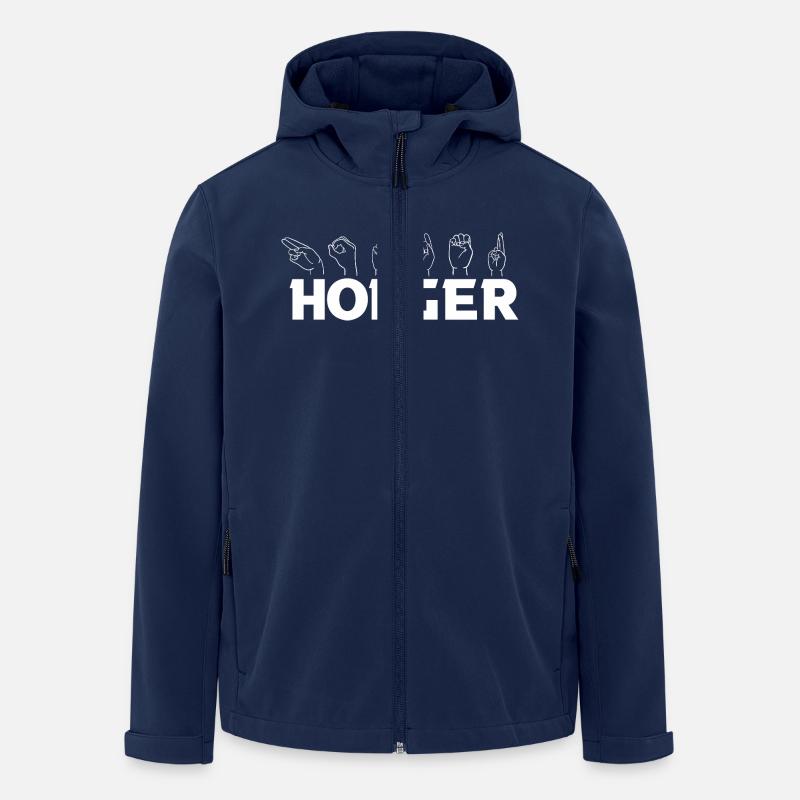 Gebärdensprache Holger - Recycelte Männer Softshell-Jacke von Stanley/Stella - Navy