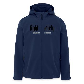 Fight - Recycelte Männer Softshell-Jacke von Stanley/Stella - Navy - Vorne - AI Model Male 185 light (185cm)