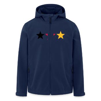 Deutschland - Recycelte Männer Softshell-Jacke von Stanley/Stella - Navy - Vorne - AI Model Male 185 light (185cm)