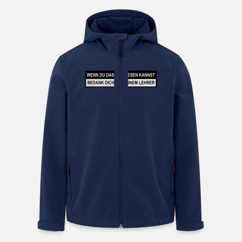 Lehrer - Recycelte Männer Softshell-Jacke von Stanley/Stella - Navy