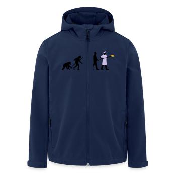 evolution_backer_122013_b_3c - Recycelte Männer Softshell-Jacke von Stanley/Stella - Navy - Vorne - AI Model Male 185 light (185cm)