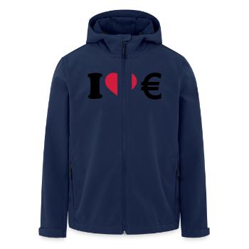 I love Euro - Veste softshell homme en polyester recyclé Stanley/Stella - marine - Devant - AI Model Male 185 light (185cm)