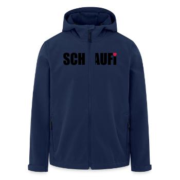 SCHNAUFi - Recycelte Männer Softshell-Jacke von Stanley/Stella - Navy - Vorne - AI Model Male 185 light (185cm)