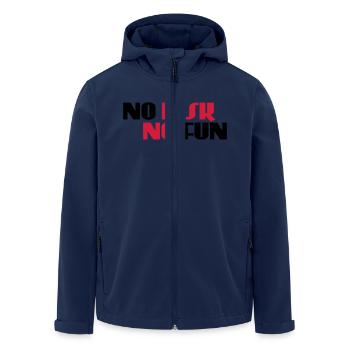 No risk, no fun - Recycelte Männer Softshell-Jacke von Stanley/Stella - Navy - Vorne - AI Model Male 185 light (185cm)