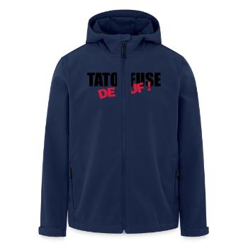 Tatoueur / Tatouage / Tattoo / Tattooist - Veste softshell homme en polyester recyclé Stanley/Stella - marine - Devant - AI Model Male 185 light (185cm)
