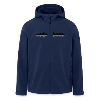 Skyline - Nürnberg - Recycelte Männer Softshell-Jacke von Stanley/Stella - Navy - Vorne - AI Model Male 185 light (185cm)