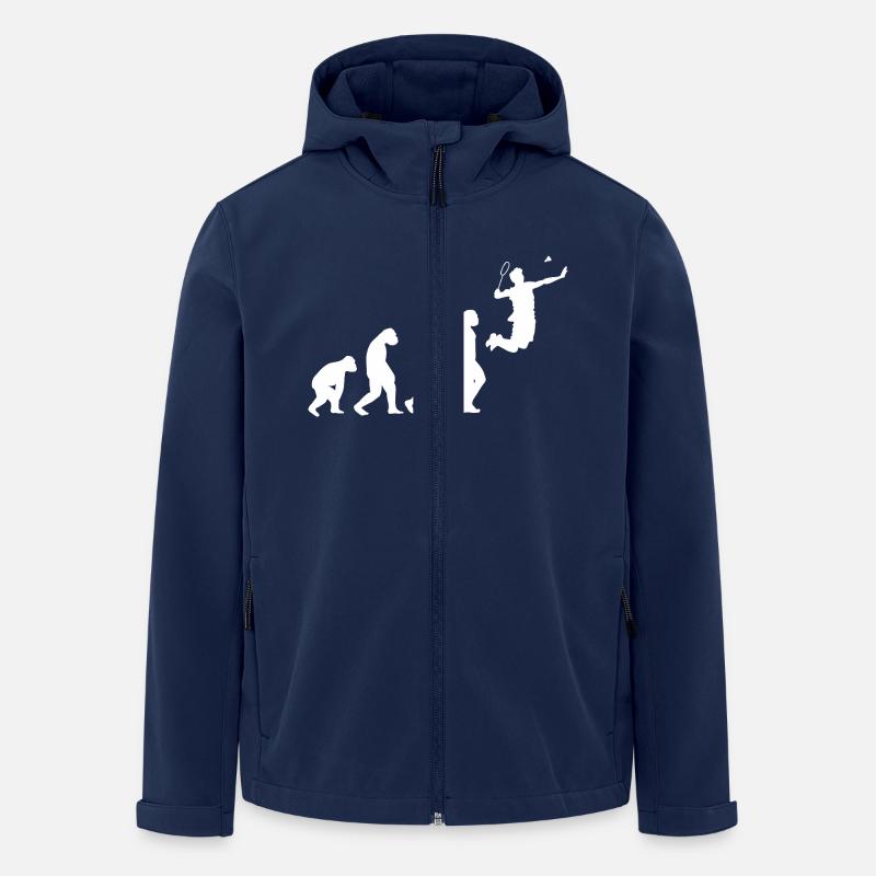 Federball Evolution Badminton - Veste softshell homme en polyester recyclé Stanley/Stella - marine
