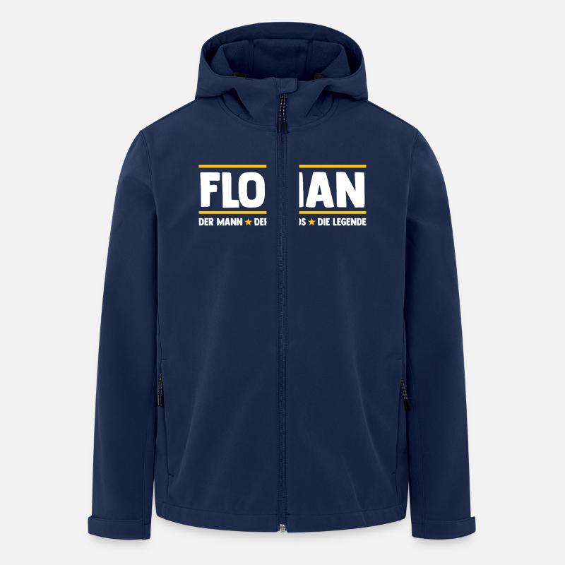 Florian - Veste softshell homme en polyester recyclé Stanley/Stella - marine