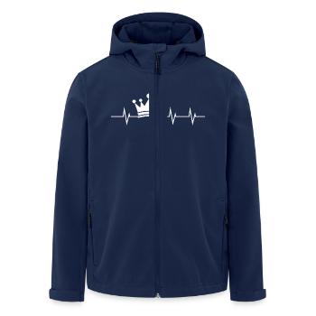 Royal Heartbeat - Men’s Recycled Softshell Jacket by Stanley/Stella - navy - Front - AI Model Male 185 light (185cm)