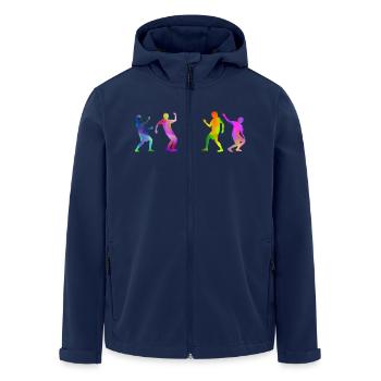 dance - Recycelte Männer Softshell-Jacke von Stanley/Stella - Navy - Vorne - AI Model Male 185 light (185cm)