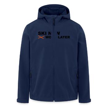 ski - Recycelte Männer Softshell-Jacke von Stanley/Stella - Navy - Vorne - AI Model Male 185 light (185cm)