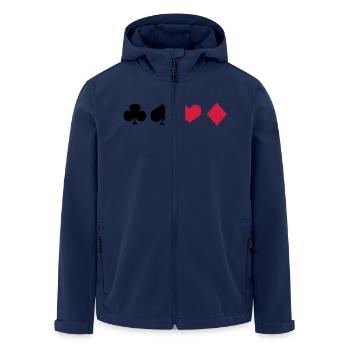 Pique Croix as de cœur - Veste softshell homme en polyester recyclé Stanley/Stella - marine - Devant - AI Model Male 185 light (185cm)