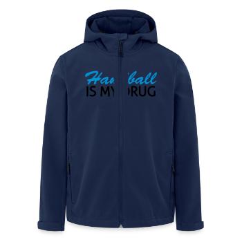 Handball is my drug - Recycelte Männer Softshell-Jacke von Stanley/Stella - Navy - Vorne - AI Model Male 185 light (185cm)