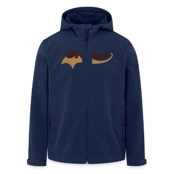 trucker_schweif - Recycelte Männer Softshell-Jacke von Stanley/Stella - Navy - Vorne - AI Model Male 185 light (185cm)