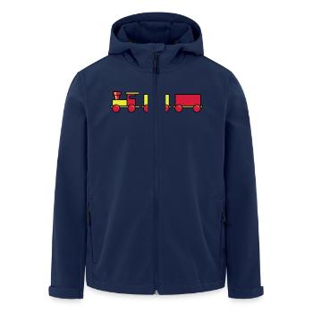 Enfant train jouet - Veste softshell homme en polyester recyclé Stanley/Stella - marine - Devant - AI Model Male 185 light (185cm)