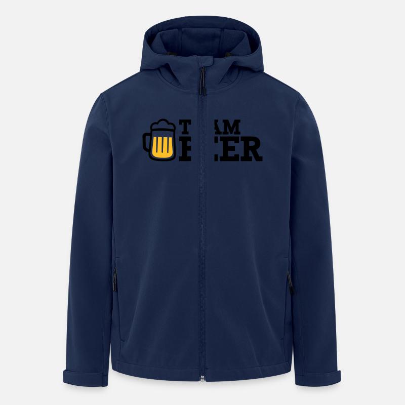 Team Beer - Veste softshell homme en polyester recyclé Stanley/Stella - marine