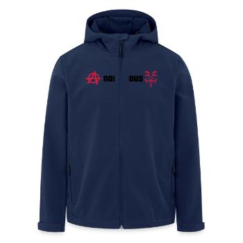 Anonymous - Recycelte Männer Softshell-Jacke von Stanley/Stella - Navy - Vorne - AI Model Male 185 light (185cm)