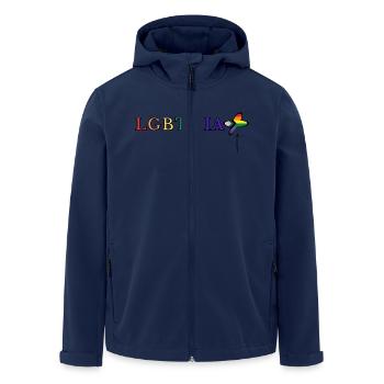 LGBTQIA+ - Veste softshell homme en polyester recyclé Stanley/Stella - marine - Devant - AI Model Male 185 light (185cm)