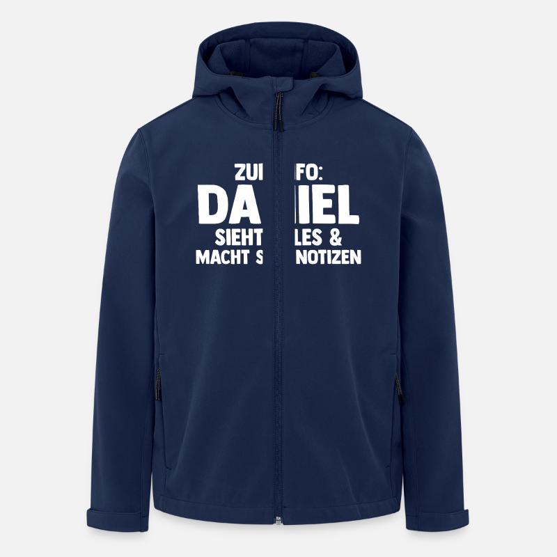 Daniel - Men’s Recycled Softshell Jacket by Stanley/Stella - navy