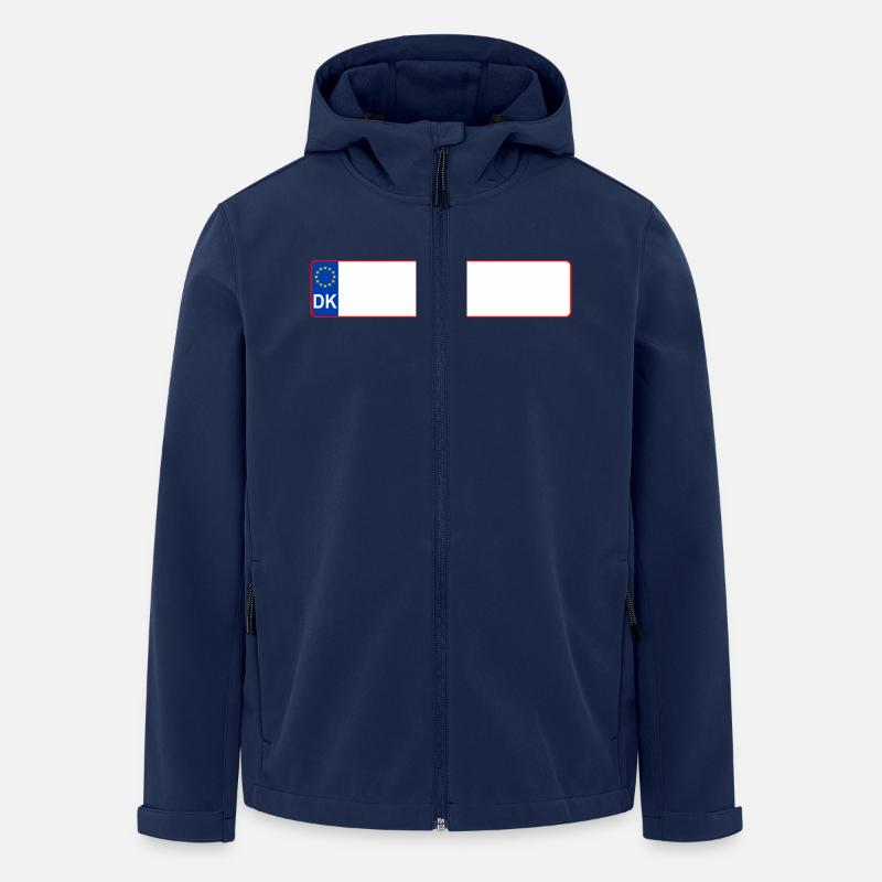 Kennzeichen DK - Recycelte Männer Softshell-Jacke von Stanley/Stella - Navy