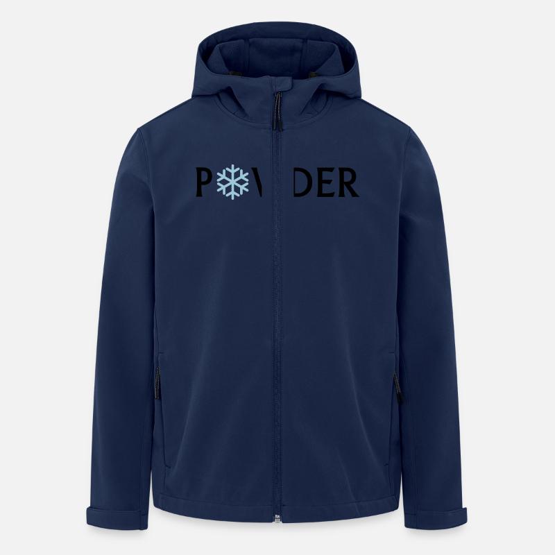 powder - Recycelte Männer Softshell-Jacke von Stanley/Stella - Navy