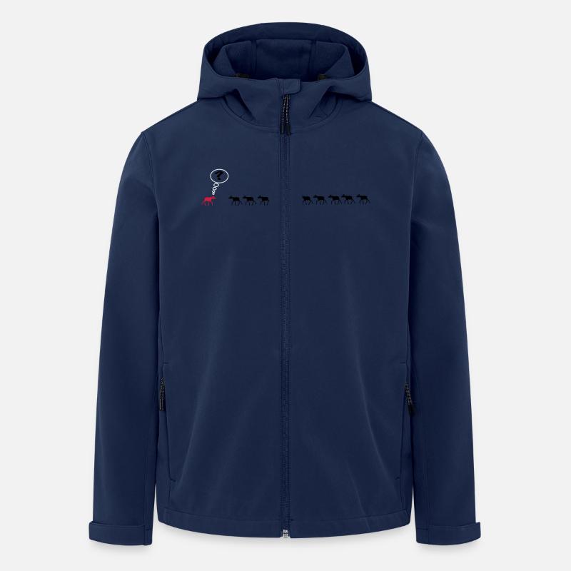 Elch-10+1=? verwirrter Elk - Recycelte Männer Softshell-Jacke von Stanley/Stella - Navy