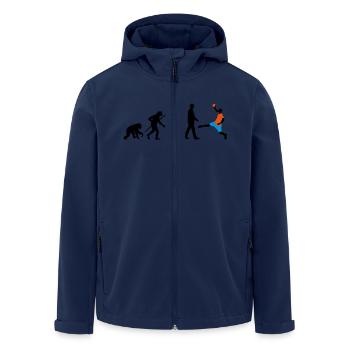 evolution_handball_102012_a_3c - Veste softshell homme en polyester recyclé Stanley/Stella - marine - Devant - AI Model Male 185 light (185cm)